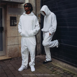 ชุดวอร์มมีฮู้ดคุณภาพสูงสำหรับฤดูหนาว แบบยูนิเซ็กซ์ ซิปหน้า ทรงปกติ ผ้าฝ้ายหนานุ่ม ระบายอากาศ แห้งเร็ว เหมาะสำหรับวิ่งจ๊อกกิ้ง - Product Image 4