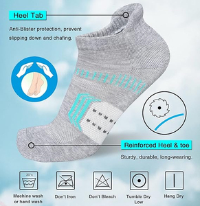 Calcetines de mezcla de algodón de alta calidad con logotipo colorido personalizado antideslizante para equitación y deportes-Temporada de primavera - Product Image 4
