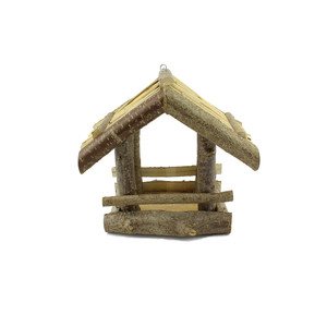 Madáretető Fa Nád Tetővel - Product Image 1