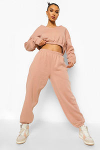 Venta al por mayor de logotipo personalizado de talla grande de maternidad de las mujeres de 2 piezas chándal conjunto 100% algodón - Product Image 3