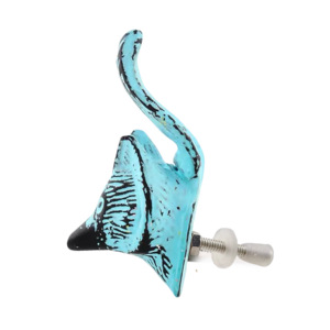 Tiradores azules desgastados de zorro de hierro fundido dorado, manija de cajón de armario de puerta para dormitorio, tocador y sala de estar, uso de cocina - Product Image 3