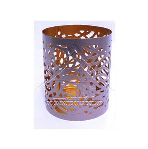 Wholesale Decorative Metal Candle Cup - <b>Laser</b> Cut Floral Design Tealight Stand for Hotel Restaurant Decor & Wedding Party Favors - Product Image 1