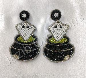 Boucles d'oreilles créatives en forme de cercle en perles Miyuki faites à la main, style bohème 2025, géométrie colorée, perles de graines - Product Image 3