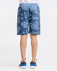 Shorts décontractés pour hommes, taille mi-haute, 100 % coton, couleur unie, imprimé personnalisé sur le devant, élastique, respirant, pour la gym, le sport, la natation et l'entraînement - Product Image 3