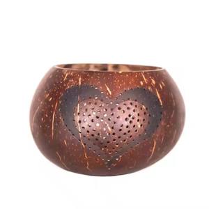 Best Selling Coconut <b>Shell</b> Candle Holder Handmade in Viet Nam with Lacquer Inside New Design Home Decor Accessory for Christmas - Product Image 2