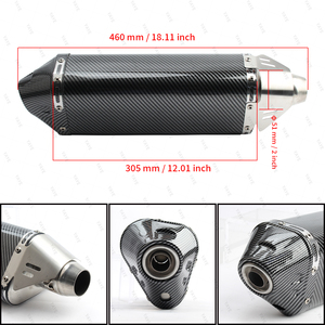 ท่อไอเสียรถจักรยานยนต์ Universal 51 มม. พร้อมตัวเก็บเสียงแบบสองรู ทำจากสแตนเลส ยี่ห้อ <span class=keywords><strong>Yoshimura</strong></span> รุ่น <span class=keywords><strong>R77</strong></span> - Product Image 6