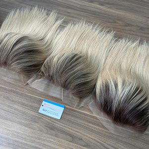 Perruque de luxe 13x4 en dentelle frontale, ombrée, lisse, cheveux humains vietnamiens de qualité supérieure, extensions de cheveux - Product Image 1