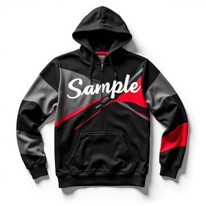 Sudadera Personalizada de Estilo Urbano para Hombre, Holgada, Resistente, Sublimada, 100% Poliéster, Capa Básica de Algodón Mezclado - Product Image 4