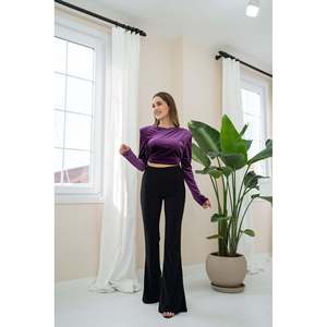 Blusa de Terciopelo Morado - Morado - Product Image 2