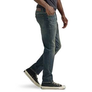 กางเกงยีนส์ผู้ชายทรงแบ็กกี้เอวยางยืดสำหรับฤดูร้อนกางเกงผ้าเดนิมทรงตรงลำลองแนวธุรกิจปักลายแบบคลาสสิกสำหรับผู้ชาย - Product Image 5