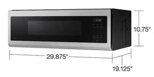 S-a-m-s-u-n-g 1.1 c-u. F-t 1100 W F-i-n-g-e-r-p-r-i-n-t R-e-s-i-t-a-n-t S-t-a-i-n-l-e-s-s St-e-e-l M-E11A7510DS - Product Image 4