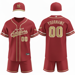 Custom Unisex Adult Baseball Jerseys-100% Polyester Moisture Wicking Quick Dry Breathable <b>Heat</b>-Transfer Printed Shirts Tops - Product Image 2