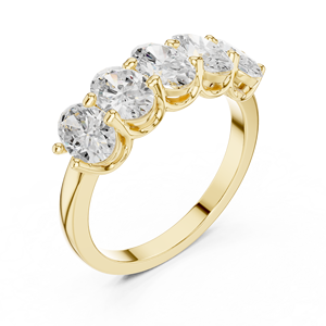Anillo con alfabeto de 14K para regalo de pareja - Product Image 3