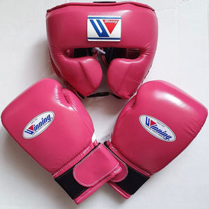 Ensembles de boxe gagnants Gants à lacets multicolores avec protège-tête à visage ouvert Ensembles de boxe de combat gagnants sur mesure - Product Image 6