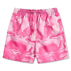 Short de plage personnalisé pour hommes de meilleure qualité Short de plage écologique à bas prix avec votre propre design imprimé taille élastique et cordon de serrage - Product Image 3
