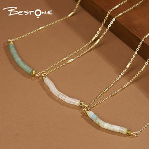 Collar de Cristal de Piedra Natural para Mujer, Cadena de Metal, Colgante de Piedra Preciosa, Joyería de Moda - Product Image 3