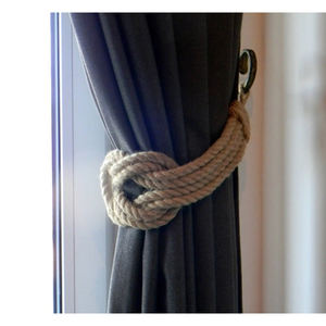 Restaurante borla cortina Holdbacks Tiebacks para interior y exterior cortina Tie Holding con gancho de cuerda Material pesado producto - Product Image 6