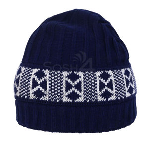 Hot Selling Low MOQ Custom Made Design Different Color 100% Wool Lightweight Jacquard Unisex Beanies <b>Hat</b> Durable Material - Product Image 2