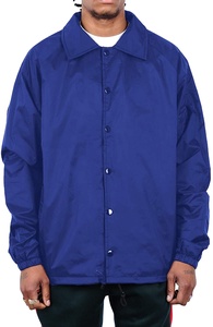 Chaqueta cortavientos clásica para hombre, abrigo universitario de nailon Unisex con resistencia al agua, broches de ajuste relajado de talla grande, suministro ODM 2026 - Product Image 3