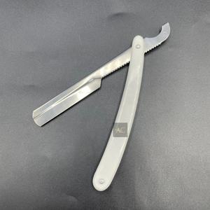 Maquinilla de afeitar turca de alta calidad con mango de plástico, maquinilla de afeitar profesional de peluquero, logotipo personalizado, venta al por mayor, acero inoxidable - Product Image 1