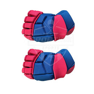 Gants de hockey sur glace en cuir de haute qualité avec poignées Dernière conception Service OEM fabriqué en usine Pakistan-Fabriqué en vente - Product Image 3