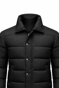 Chaqueta Acolchada Negra Personalizada, Nueva Chaqueta Acolchada de Plumón, Chaqueta Cálida de Invierno Personalizada, Chaqueta Acolchada de Talla Grande al por Mayor - Product Image 3