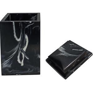 Juego y bandeja de baño de resina de lujo al por mayor, accesorios de baño, artículo de artesanía india, hueso de cuerno, alta calidad, nuevo diseño 2025 - Product Image 2