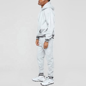 Sudadera con capucha y logotipo personalizado para hombre, chándal de 2 piezas en blanco con forro polar de algodón 100%, conjunto de chándal para correr de invierno, conjuntos para hombre - Product Image 5