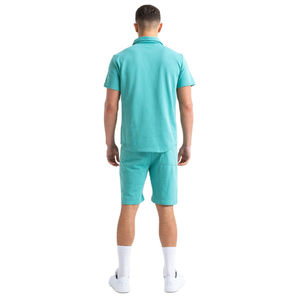 Ensemble t-shirt et short décontractés pour hommes vente en gros de deux pièces nouvel arrivage haut à manches courtes et short pour hommes avec tissu et taille personnalisés - Product Image 3