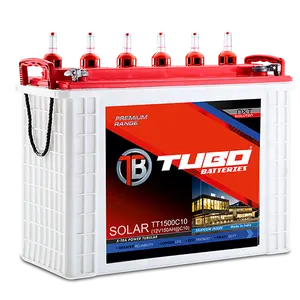 TUBO TT1500 12V 150ah C10 Tall Tubular Battery Solar Application Made In India