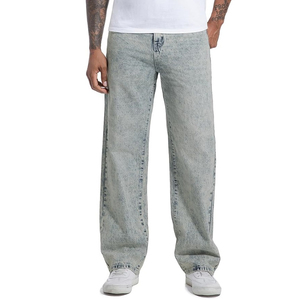 Jeans grande taille au design authentique pour homme pantalon ample en denim coupe droite pantalon décontracté grande taille vente en gros de jeans en denim en vrac - Product Image 1