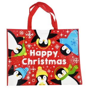 Christmas Gift PP Non Woven Tote Bag Customized Color and Logo Recycled Eco Friendly Lamination