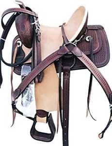 Selle de Trail 2026 de Haute Qualité, Faite à la Main, en Cuir Pur, pour Chevaux Western, Équestres, de Ranch et de Course Anglaise - Product Image 2