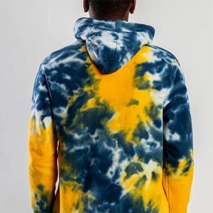 ชุดวอร์มแฟชั่นมีฮู้ดและกางเกงวอร์มมีลายศิลปะย้อมสี - Product Image 2