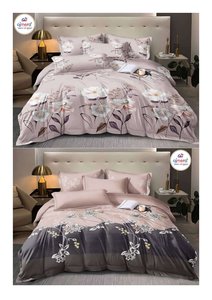 Juego de Funda Nórdica Reversible Ajmera de 6 Piezas, Estampado Floral, Poliéster y Algodón, Colección de Ropa de Cama de Lujo Ligero para Todas las Estaciones - Product Image 1