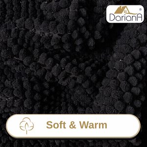 Tapis de salle de bain Dariana Pineapple Modern Graphite en microfibre pelucheuse écologique, séchage rapide, antidérapant, lavable, épaisseur 2,3 cm, 50x80 cm - Product Image 4
