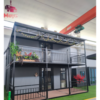 Maison préfabriquée en acier écologique de 40 pieds, petite, portable, préfabriquée en Chine, design à 2 étages, villa préfabriquée, cabine modulaire, maison conteneur, van