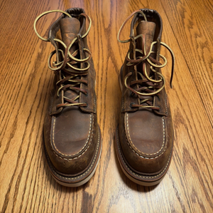 RED WING HERITAGE 6 inch Classic Moc Boot 1907 Cuir brut et résistant couleur cuivre 10 Hommes - Product Image 1