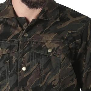 Veste en jean pour homme à manches longues de haute qualité, style camouflage, couleur personnalisée, prix raisonnable, vestes en denim pour homme par sublimation - Product Image 6