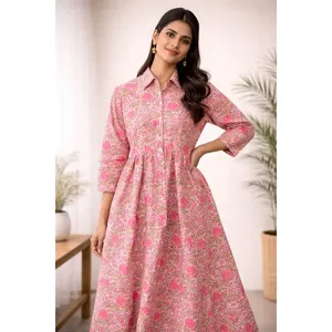Elegant Professional Dress <b>Office</b> Lady Style A-Line Silhouette Plus Size Knitted Fabric Front <b>Print</b> Logo Versatile Workwear 100% - Product Image 1