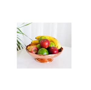 Bol à fruits en cuivre de conception moderne bol de service martelé grands plateaux et plats de serveur de fruits fabricants - Product Image 4