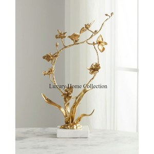 Metal resistente El diseñador más único Aspecto elegante Mesa India hecha a mano Chapado en oro con base de color negro a un precio impresionante - Product Image 5
