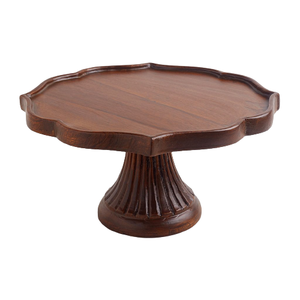 Base para Pastel de Boda de Madera Pulida de 5 Pulgadas BRIGHT WORLD, Base Ajustable para Cupcakes y Dulces, Decoración de Pasteles OPP - Product Image 4