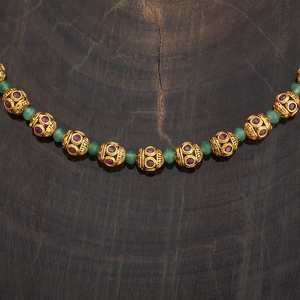 Antique Mala 176910 Bohemian Classic Religious Wood Beaded Bracelet Trendy Number Pattern Pearl <b>Necklace</b> for Wedding Party Gift - Product Image 3