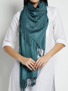 Pashmina en viscose super douce de grande taille, teintures sans AZO, pashmina de qualité supérieure, couleur unie, châle et écharpe tendance - Product Image 2