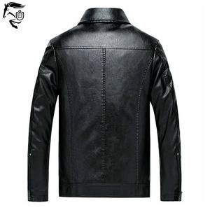 2025 Vintage Slim Fit Full Zip PU cuir hommes veste High Street Style vêtements d'hiver - Product Image 2