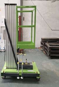 Plateforme élévatrice télescopique électrique de qualité supérieure certifiée CE ISO, 4-10m, en alliage d'aluminium, monomât, mobile verticale, capacité 100kg-200kg - Product Image 2