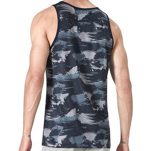 เสื้อกล้ามระบายอากาศได้ดีดีไซน์ระบายได้ดีสำหรับผู้ชายเสื้อกล้ามใส่วิ่งเล่นกีฬายิมฟิตเนสไซส์ใหญ่พิเศษออกแบบได้ตามต้องการ - Product Image 3