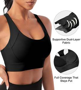 Sujetador para damas de marca privada para mujer, Sujetador deportivo para gimnasio, Yoga, ropa activa, ropa de gimnasio de la mejor calidad, Sujetador deportivo sin costuras de alto soporte - Product Image 4