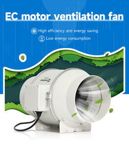 Ventilateur silencieux Hon&Guan, ventilateur de conduit de 4 pouces, faible <span class=keywords><strong>bruit</strong></span>, silencieux, ventilateur de conduit EC de 100 mm, ventilateur d'évacuation EC - Product Image 3